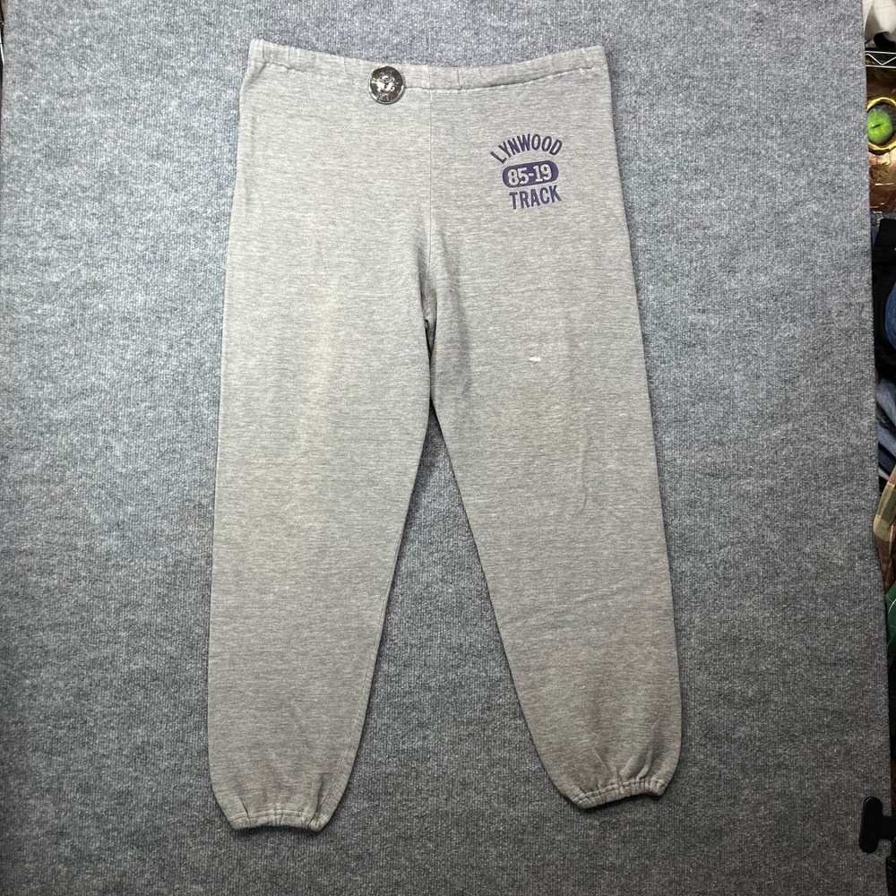 Russell Athletic Joggers Mens XL Gray Fleece-Lined Drawstring Sweatpants - 31X29